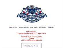 Tablet Screenshot of congressionalhockeychallenge.com